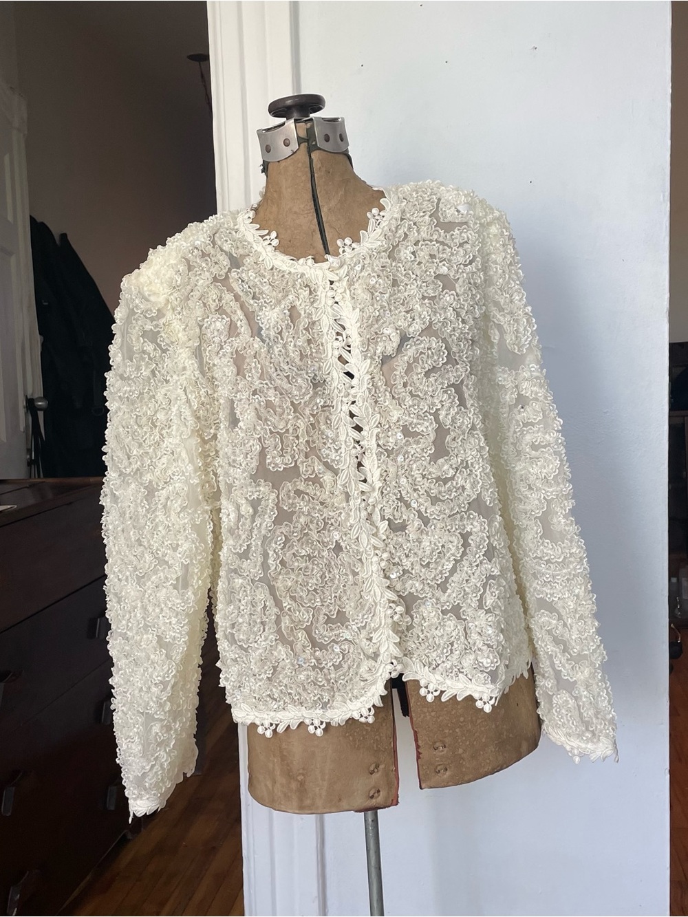 Women's Ivory Lace Jacket from Japan